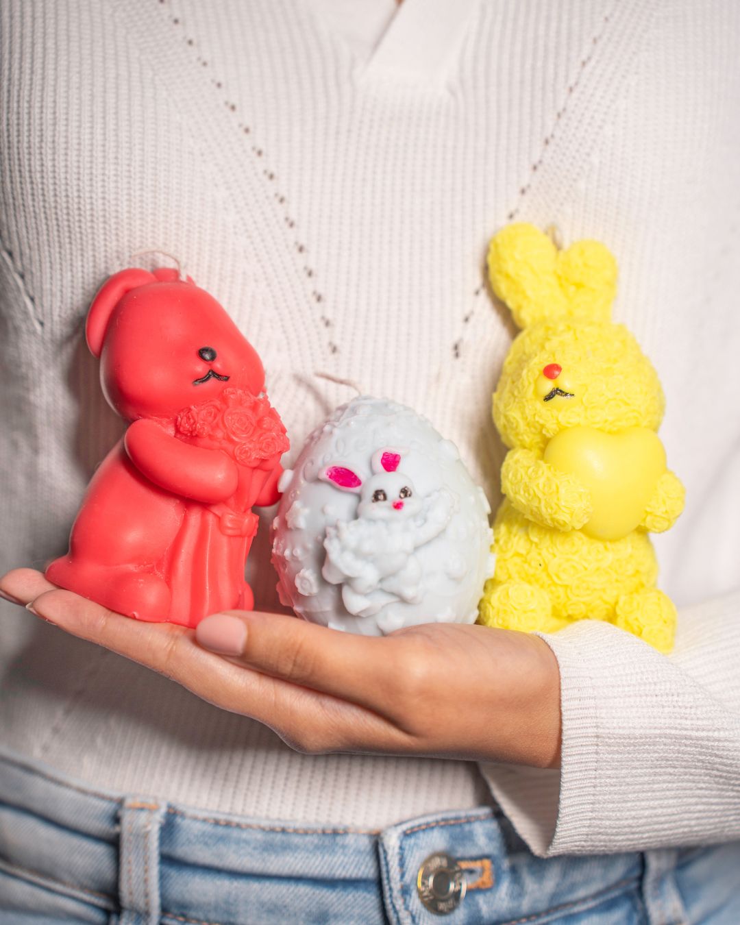 Easter Bunny Candle set