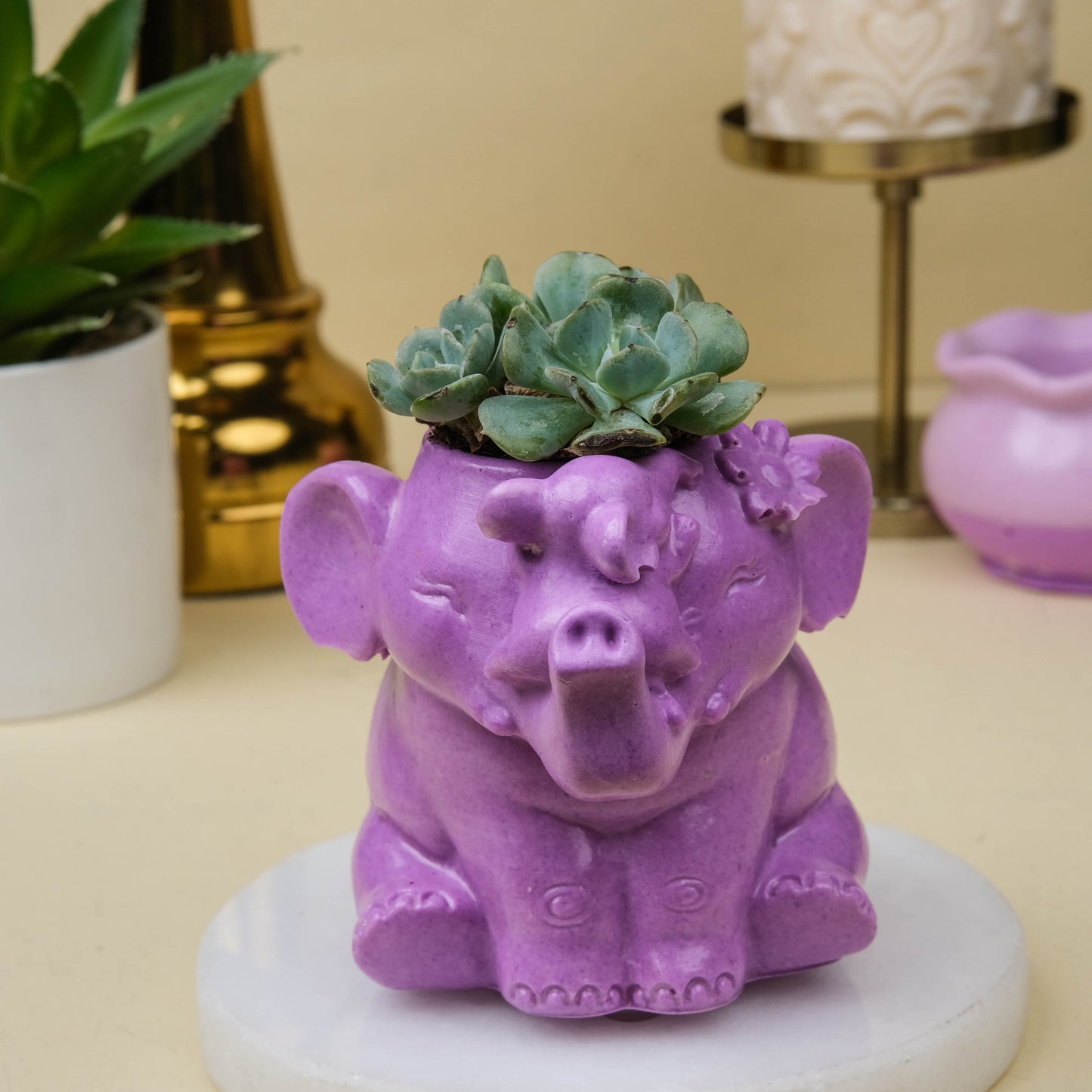 Elephant | Jesmonite Flower Pot