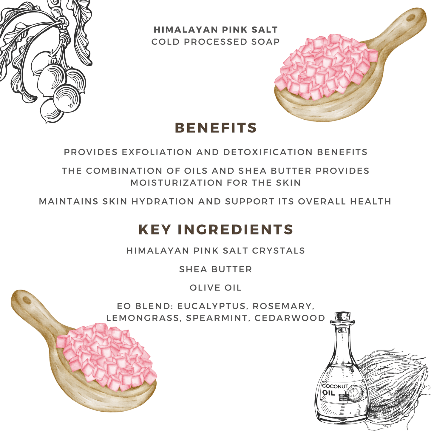 Himalyan Pink Salt | Premium Cold Processed Soap