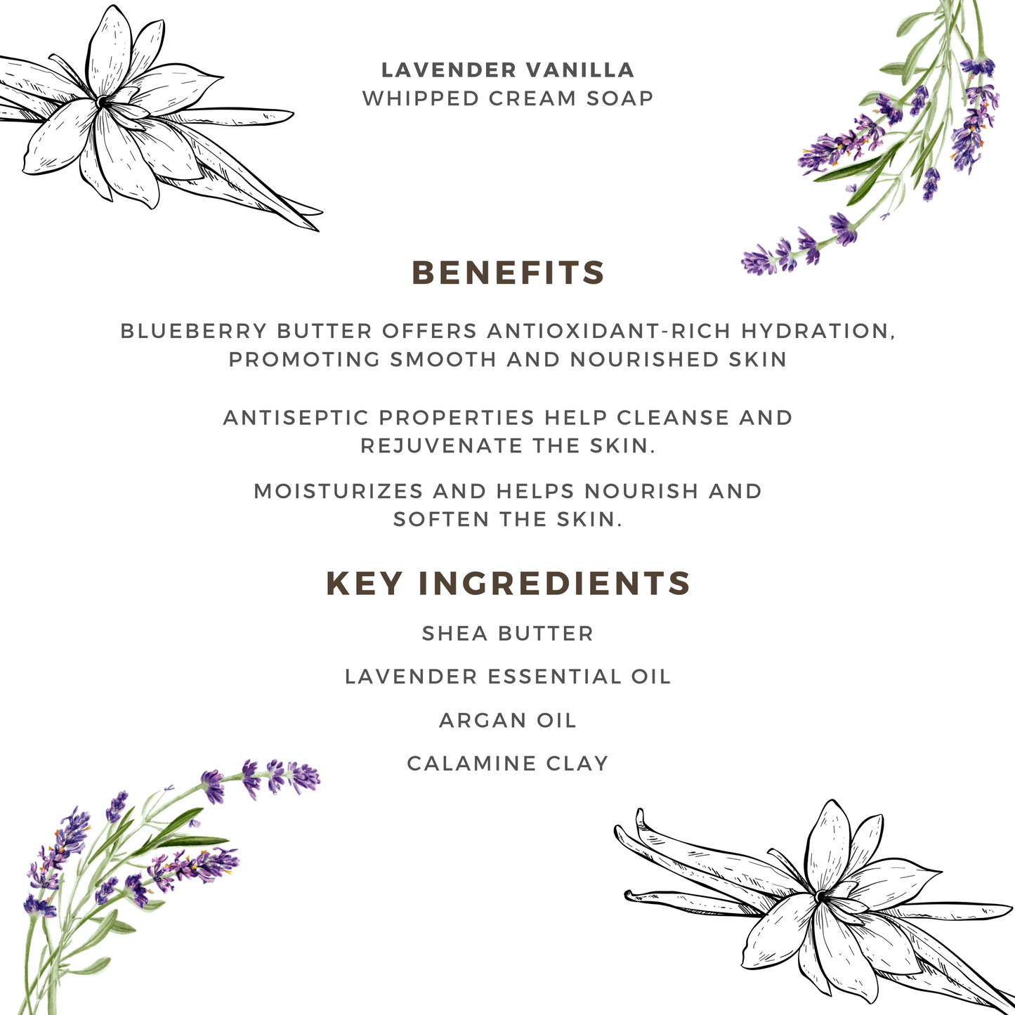 Japanese Cherry Blossom, Lavender Vanilla Whipped Cream Soap & Rose Body Scrub