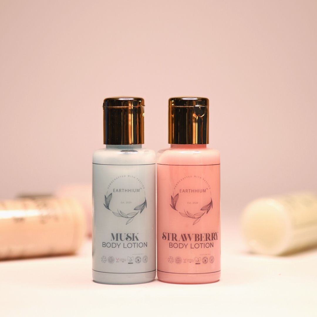 Musk & Strawberry | Set of 2 Body Lotion