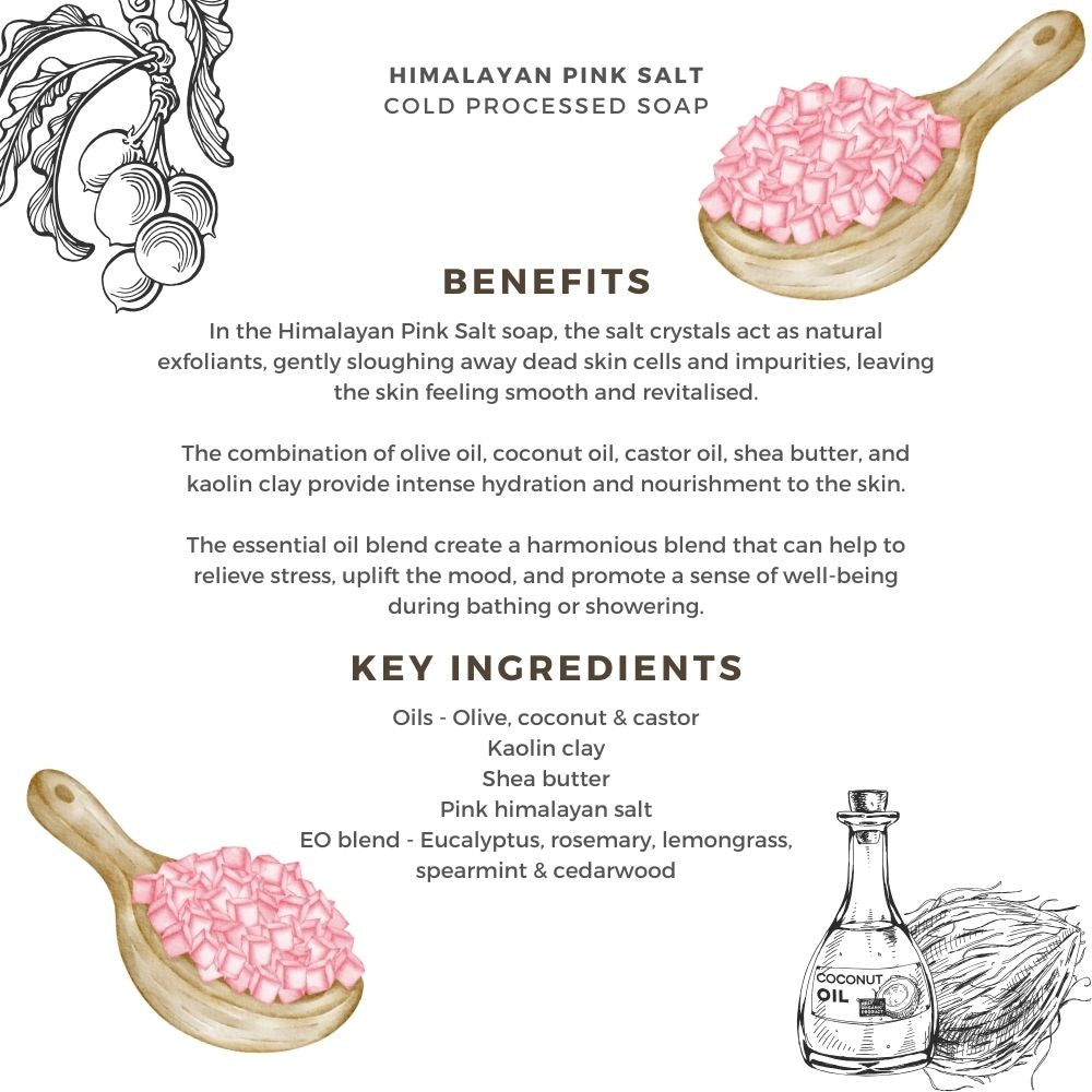 Himalyan Pink Salt | Premium Cold Processed Soap