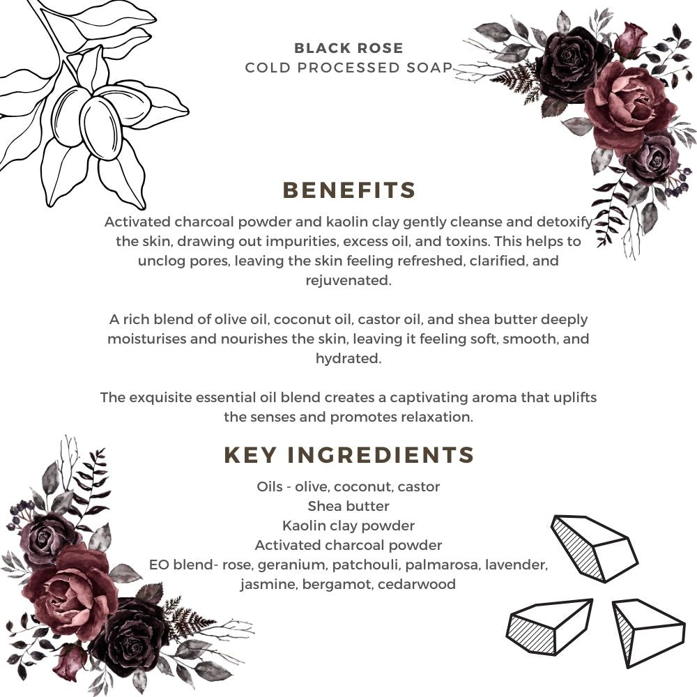Black Rose | Premium Cold Processed Soap