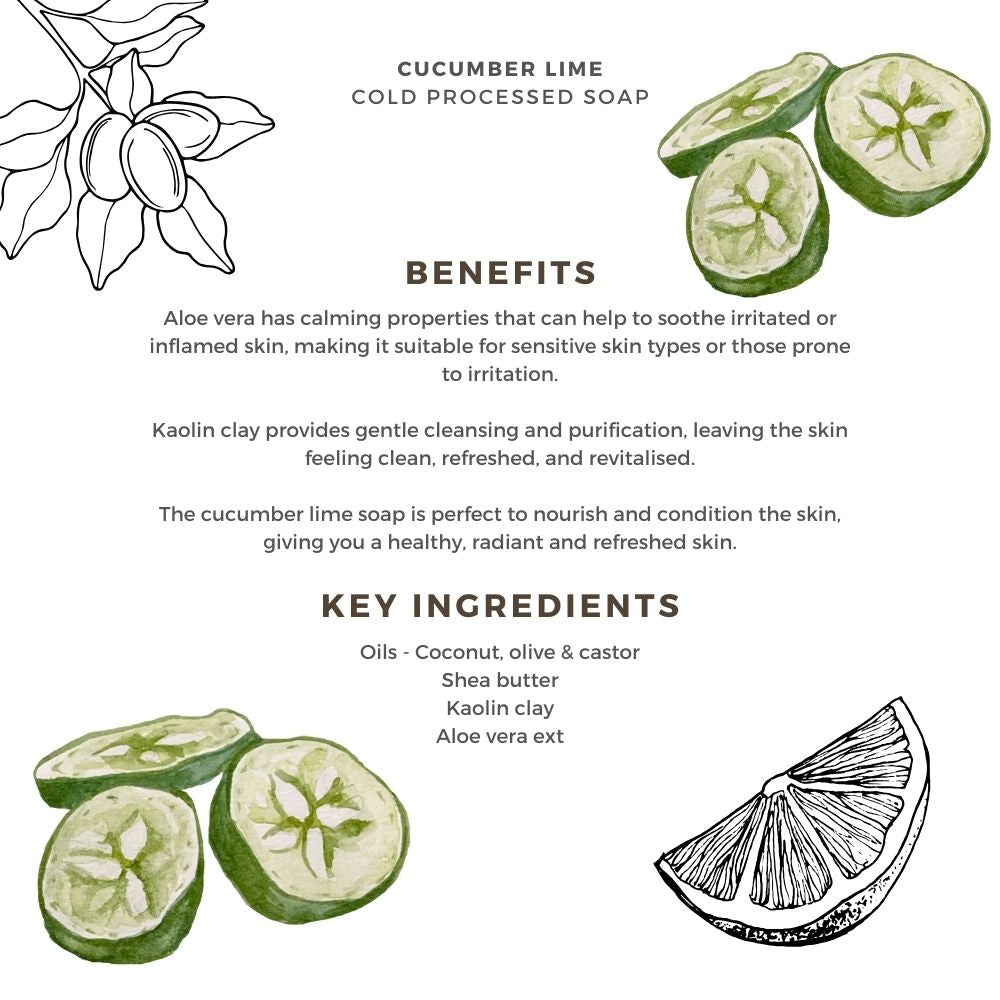 Cucumber Lime | Premium Cold Processed Soap