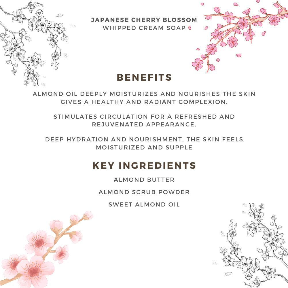 Japanese Cherry Blossom | Whipped Cream Soap